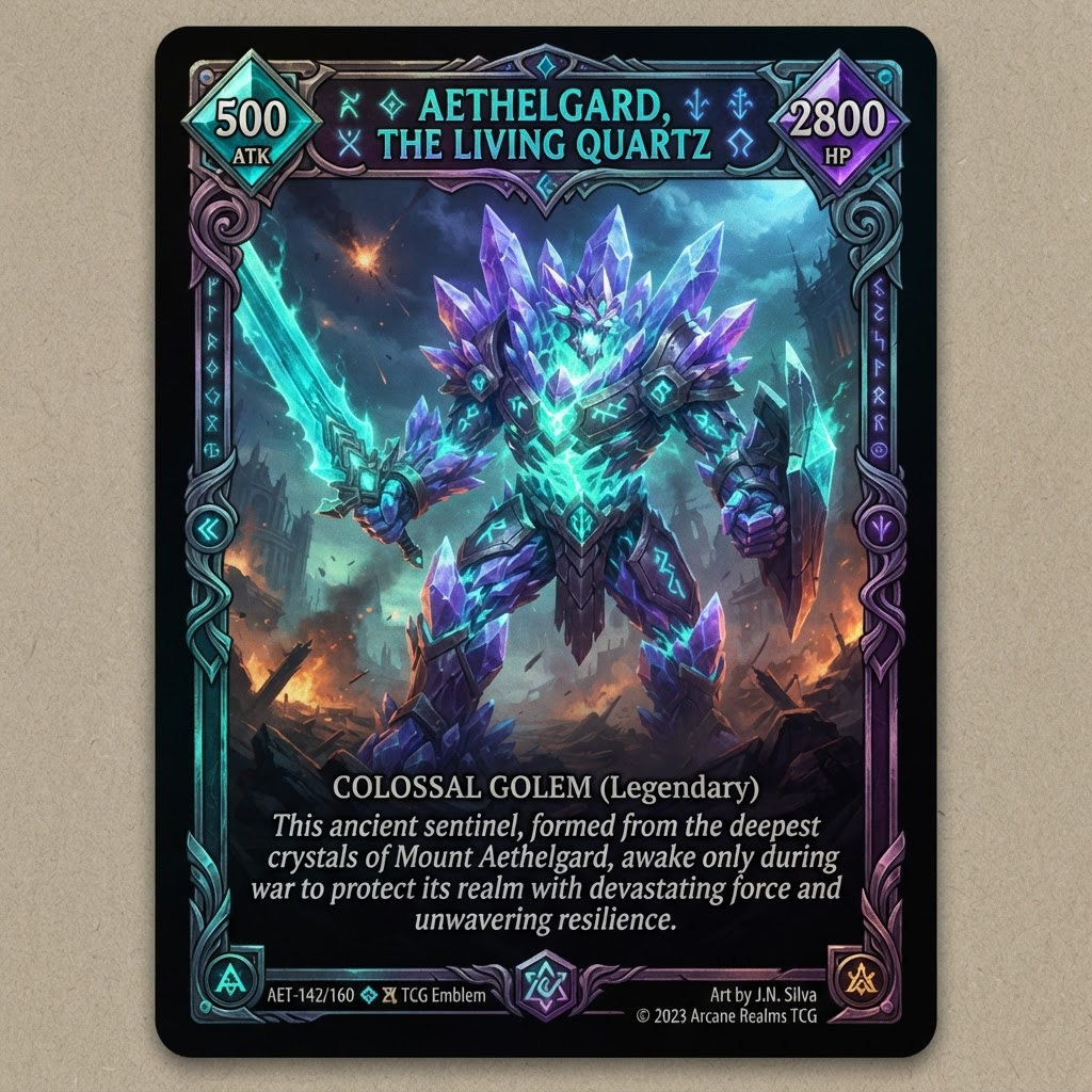 Carta Gólem de Cristal